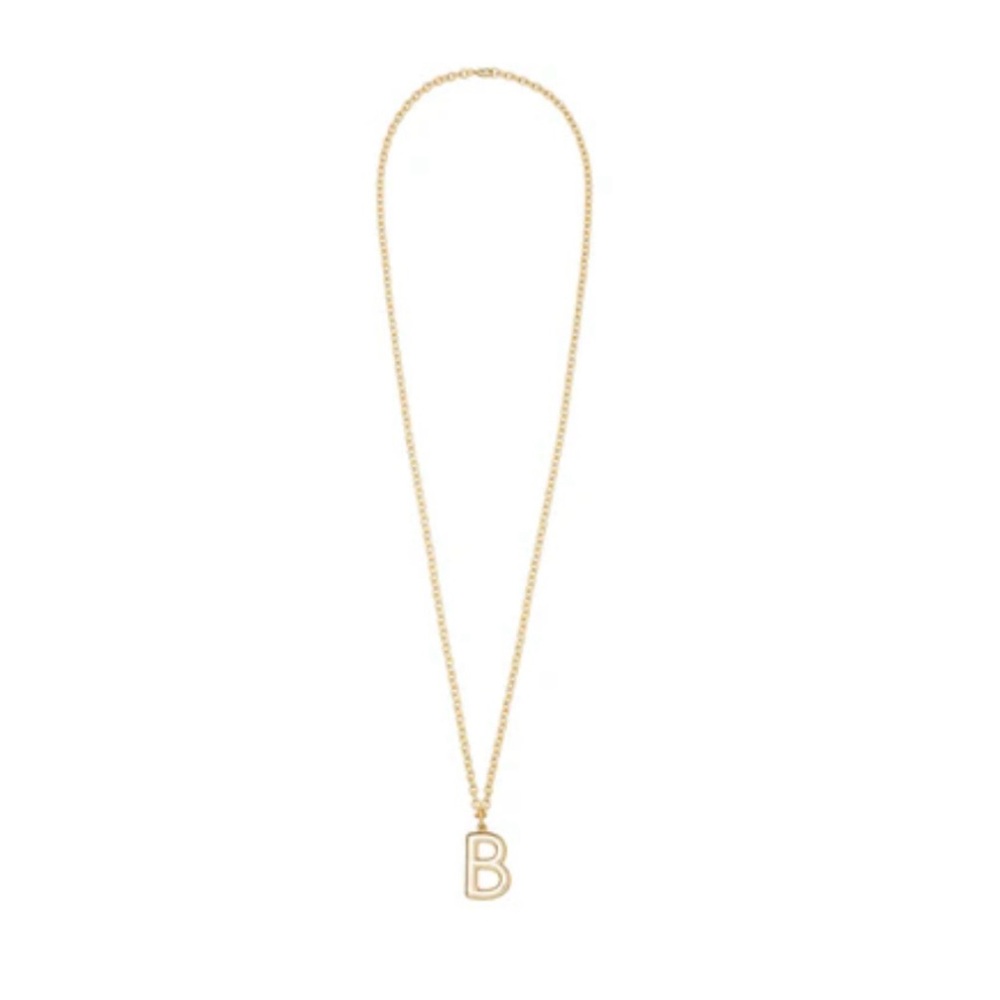 ROXANNE ASSOULIN The Very Big Puffy Initial Necklace “B”